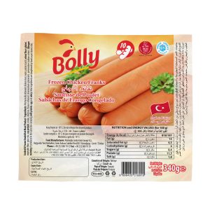 بولي نقانق دجاج تركي مجمد حلال 24*340جم