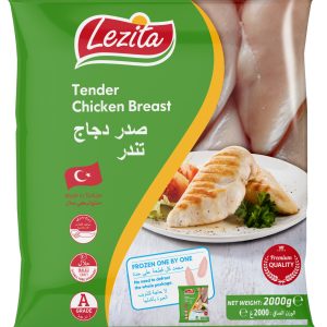 Lezita Frozen HALAL Chicken Tender Raw 6x2 kg