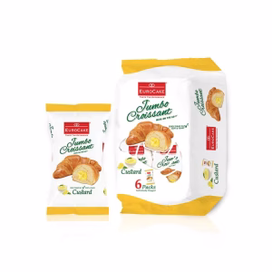 EUROCAKE JUMBO CROISSANT CUSTARD 50 G 6*6 PCS