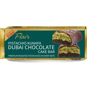 يوروكيك دبى كيك بالشوكولاتة مع كيك الكماة والكنافة 55جم 4باكيت*12حبة