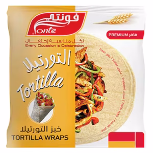 Fonty Fresh Whole wheat Flour Tortilla 10" (20 pcs)