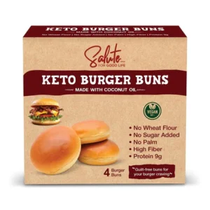 Salute For Good Life Keto Burger BUNS 210g 4pcs*8 pkt